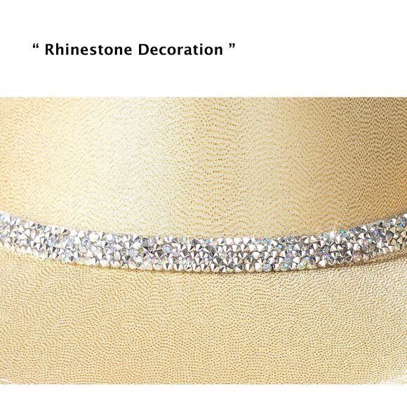 3551 Glitter Cowboy Hat For Women And Men Party Disco Cowgirl main image 6
